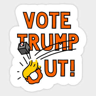 VOTE TRUMP OUT (BALLOT BOX 2) Sticker